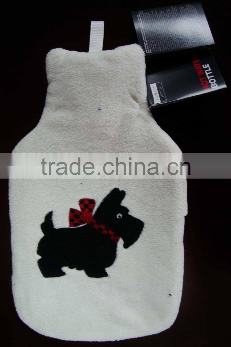 Factory Supply Directly Embroidered Hot Water Bottle Cover