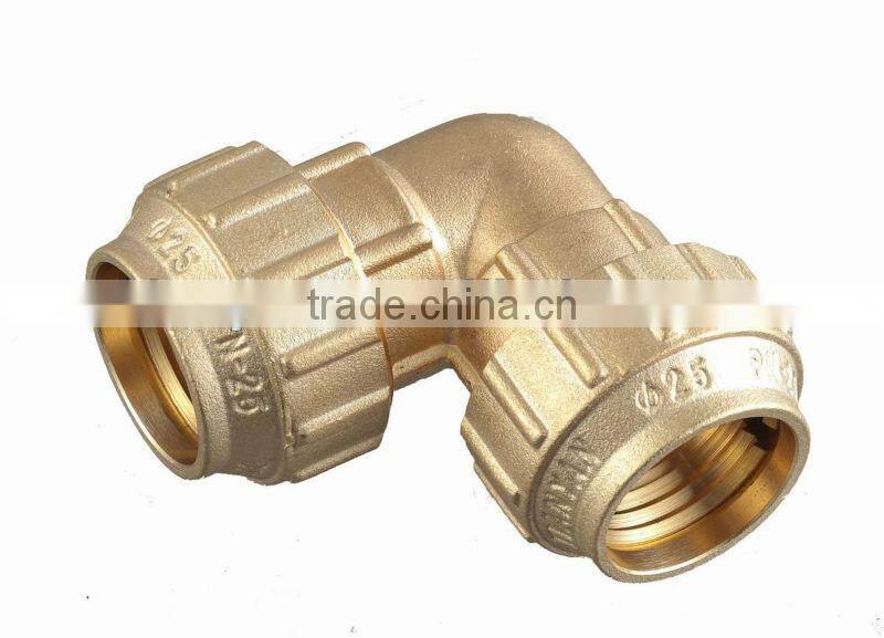 PE PIPE BRASS FITTING COUPLING