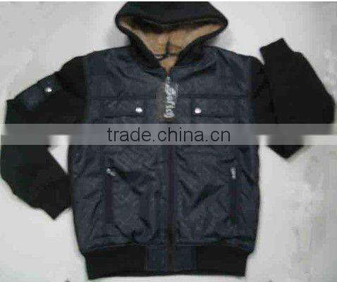 2017 new design fleece men's jackets stocklots for men