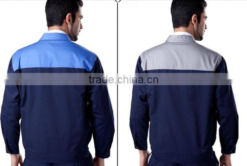 work wear set male tooling uniform and engineer jacket customize long-sleeve mechanic jacket