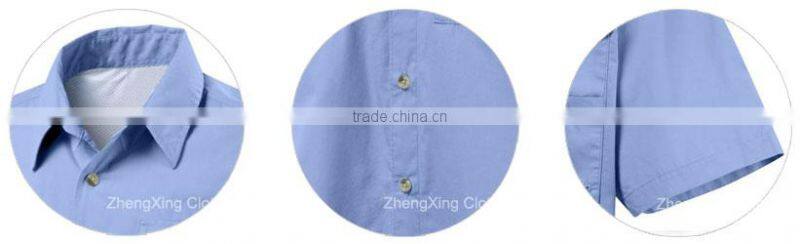 ZX OEM ODM wholesale fishing shirtscasual shirtWhite Long Sleeve Shirts