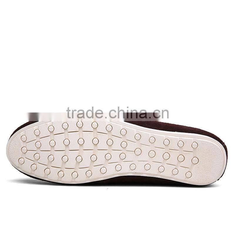 male casual shoes fashion new model style from china factory, high quality men casual peas shoes sample with leather