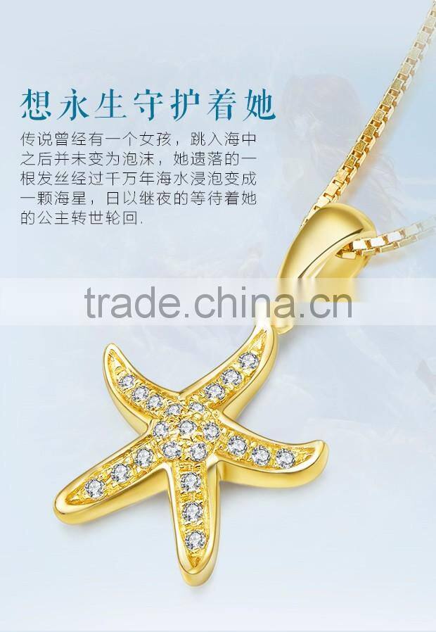 Specialize Meaningful Pendant Star Necklace 9K Gold Price