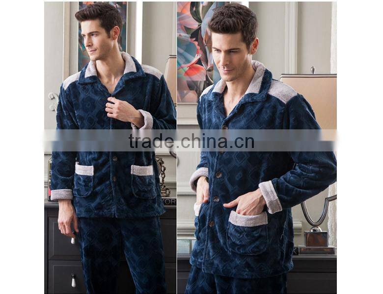 2015 top quality comfortable flannel casual men homewear