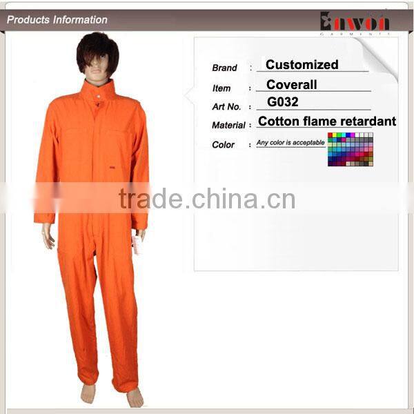 Cotton Industrial Safety Workwear Flame Retardant Coverall