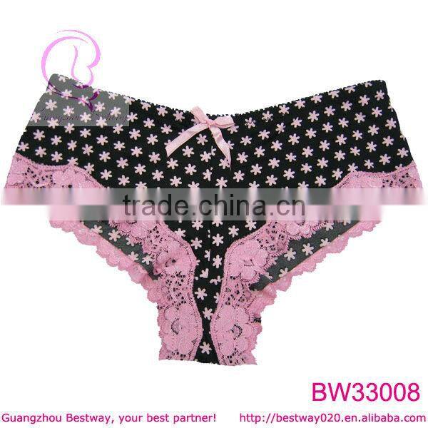 Stylish pink & black underwear for young gilrs ladies women