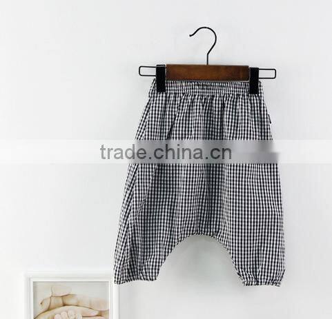 Wholesale Harem Pants Gingham Cotton Fabric Children Clothes Online Shop China