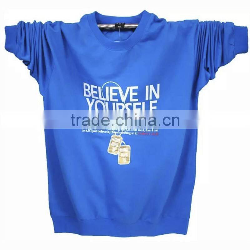 yellow printing cotton lone sleeve t-shirt for ladies