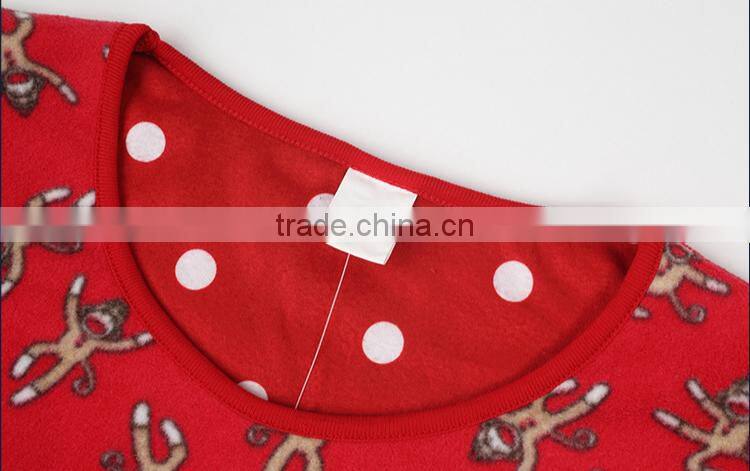 The red women's nightwear, printing fire pajamas