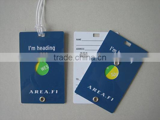 printed plastic bag tag