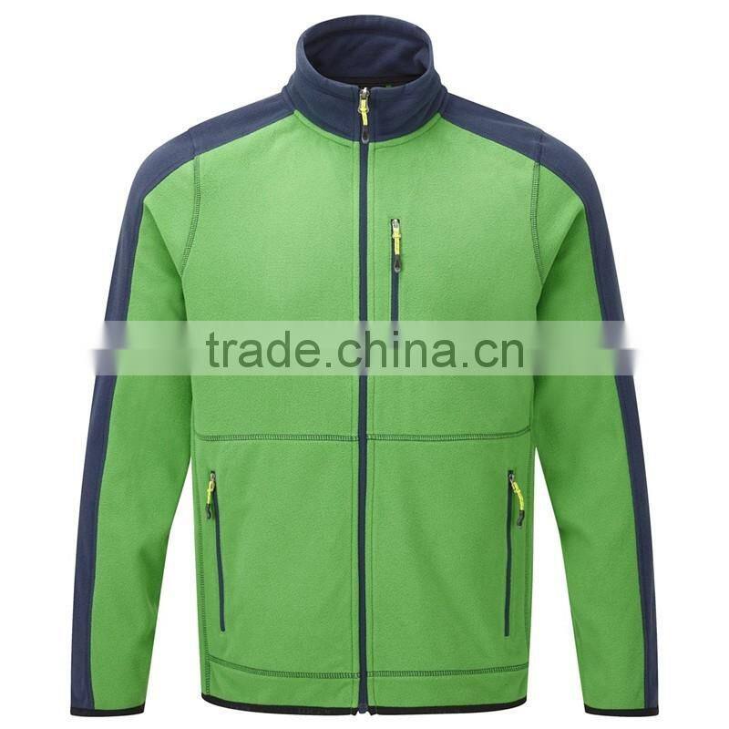 Green Variety 280 gsm Polar Fleece Jacket For Man