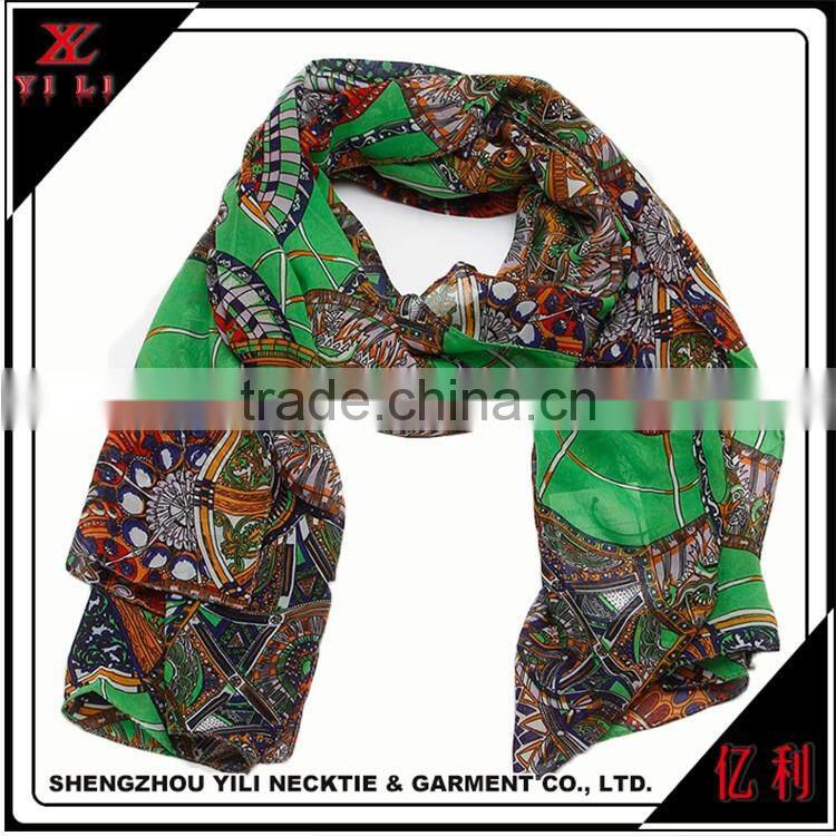 Custom Silk Scarf Spring Time Fashion Women