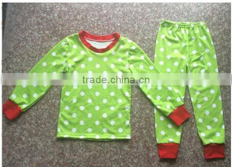 Wholesale christmas pajamas clothing children cotton outfit baby clothes christmas pajamas clothes