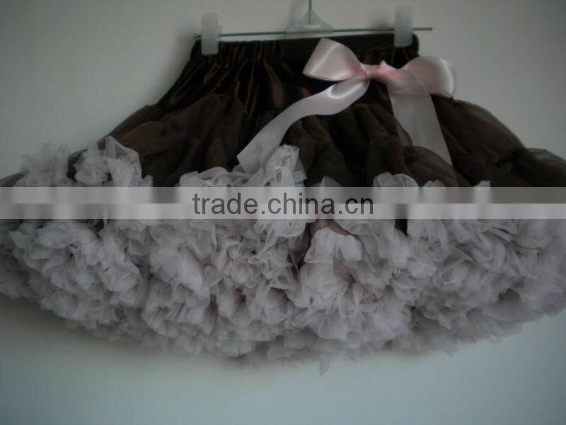 grey baby girl fluffy pettiskirts girl's tutu skirts