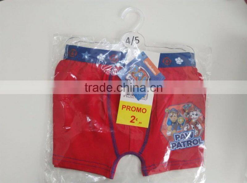 New design boxer hot sale boys brief 90%cotton 10%elastane fashion Children underwear
