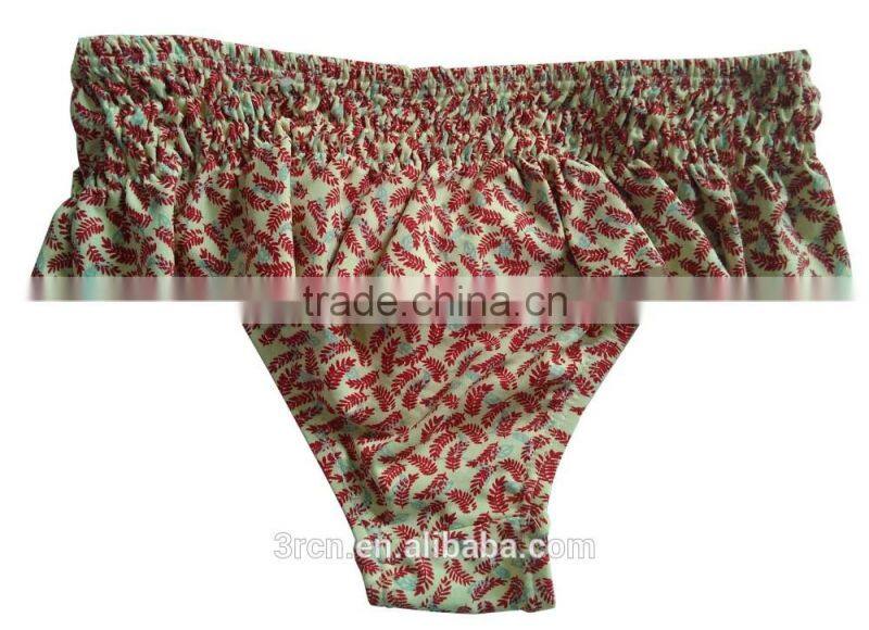 cute girls swimbriefs AOP frills