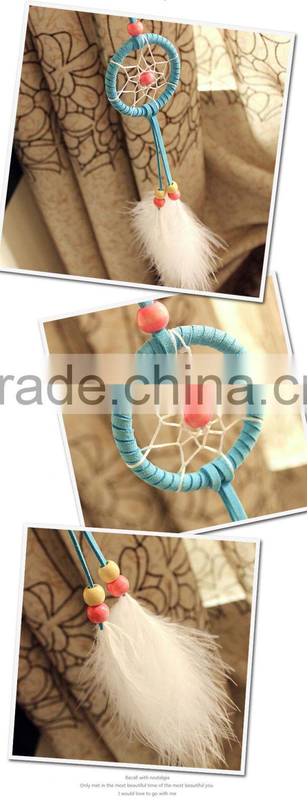 Mini dream catcher handmade ornament for car or house decoration creative artware