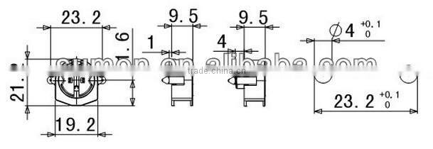 G5/T5 End fixing fluorescent lampholder