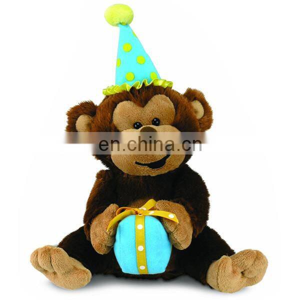 Beautiful Kids Happy Birthday LED Night Light Stuffed Soft Plush Toy Custom Teddy Bear