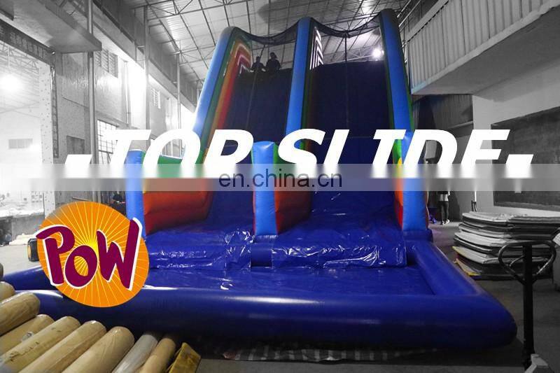 Customized large outdoor water park equipment price giant inflatable pool slide for adult with EN15649