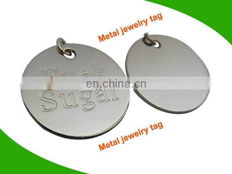 Fashion Metal tag for bags and clothes