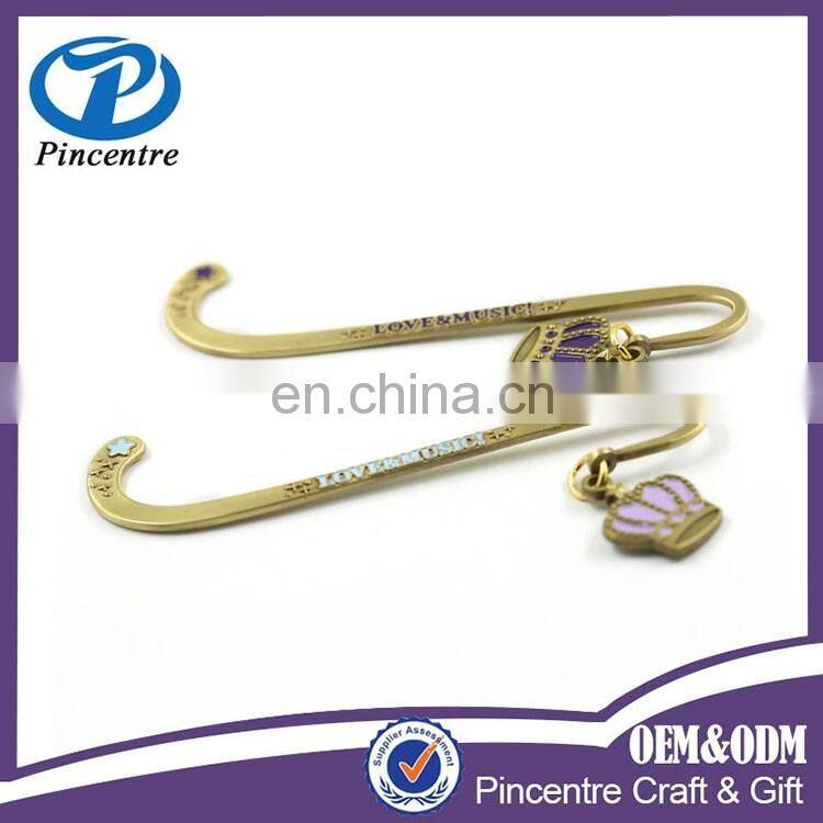 2016 new products 3d hologram bookmark/zinc alloy bookmark