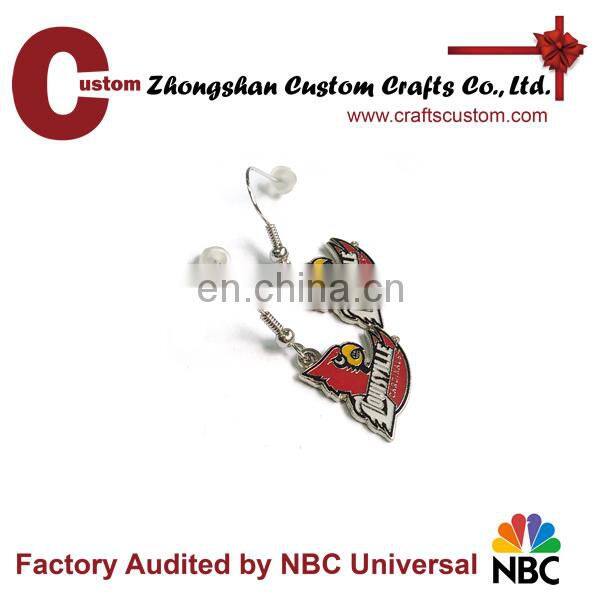 Promotional Wholesale cheap Custom Souvenir earrings as gifts
