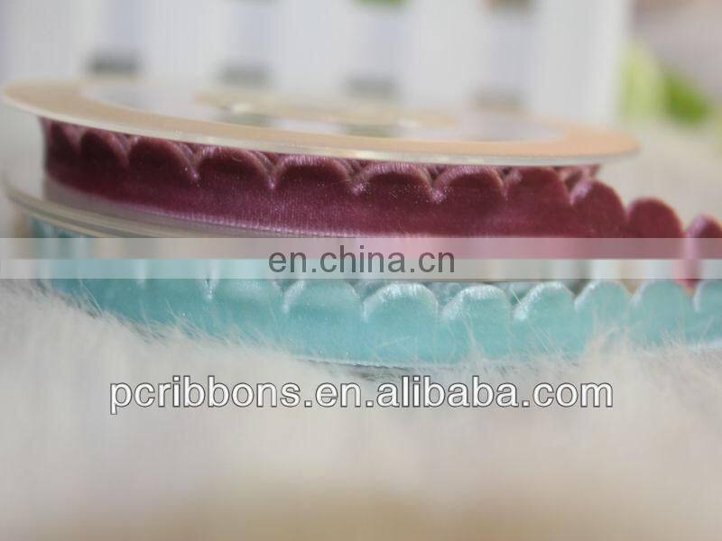 New design ric rac velvet ribbon