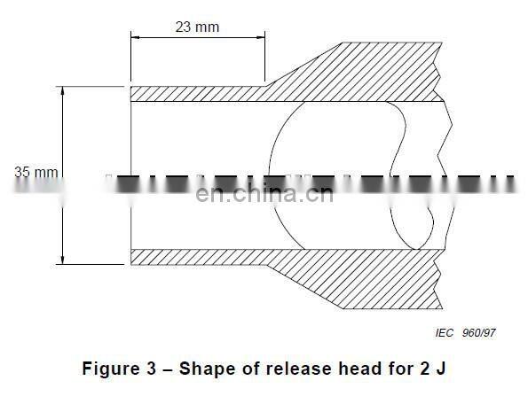 IEC60068-2-75 0.14J single spring impact test hammer