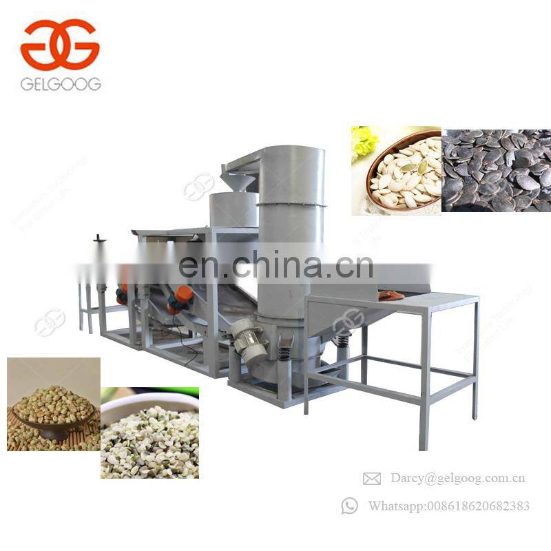 High Efficiency Sunflower Seed Shell Removing Melon Seed Shelling Line Hemp Pumpkin Seed Hulling Machine