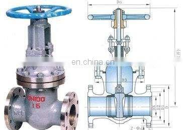 Electric Stainless Steel Steam Globe Valve Flange Wcb Regulating Globe Valve