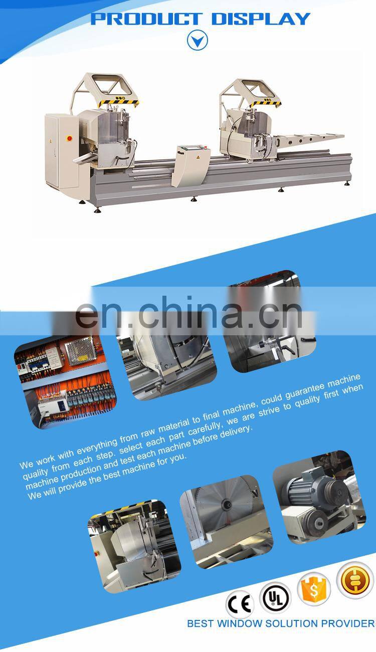 CNC double head precision cutting saw for making pvc upvc window
