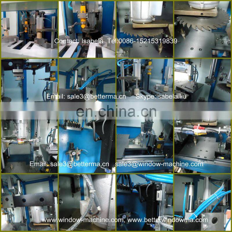 CNC full automatic Plastic PVC UPVC window door corner cleaning machine