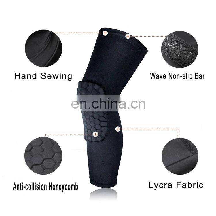 Pad Crash Proof Antislip Basketball Leg Knee Long Sleeve Protector Gear