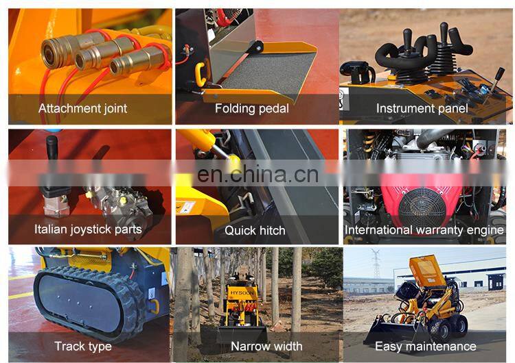 China HYSOON HY380 farm mini loader