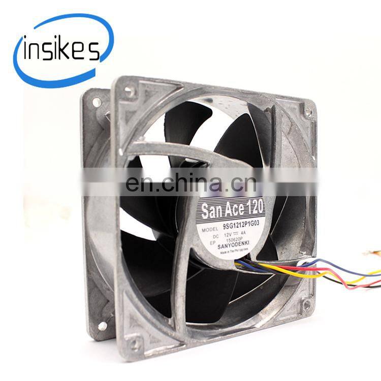 9SG1212P1G03 12V 4A aluminum shell high temperature resistant violent fan dc cooling fan