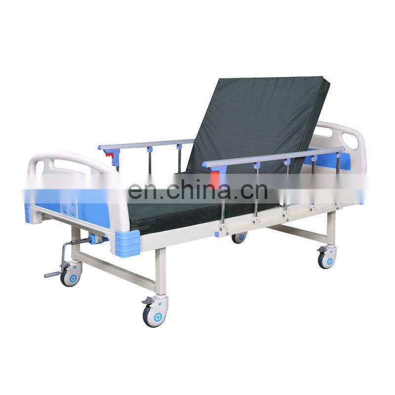 Medical single cranks manual hospital bed furniture