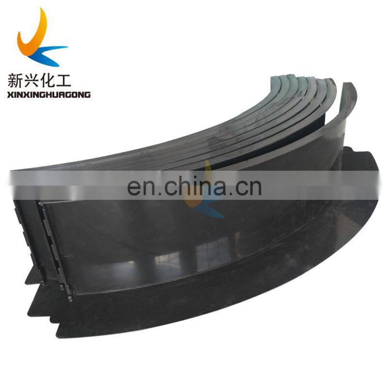 Light white  plastic floorball rink boards barrier / floorball boards