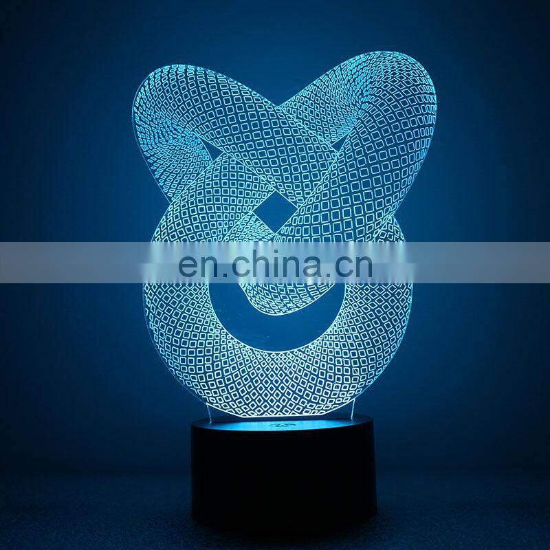 Manufacture USB/battery/remote 3d acrylic lamp football 3d Illusion lamp for kids