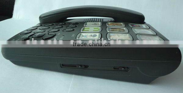 big button telephone with emergency button for old man