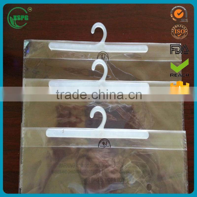 transparent plastic pvc waterproof hanger bag for clothes