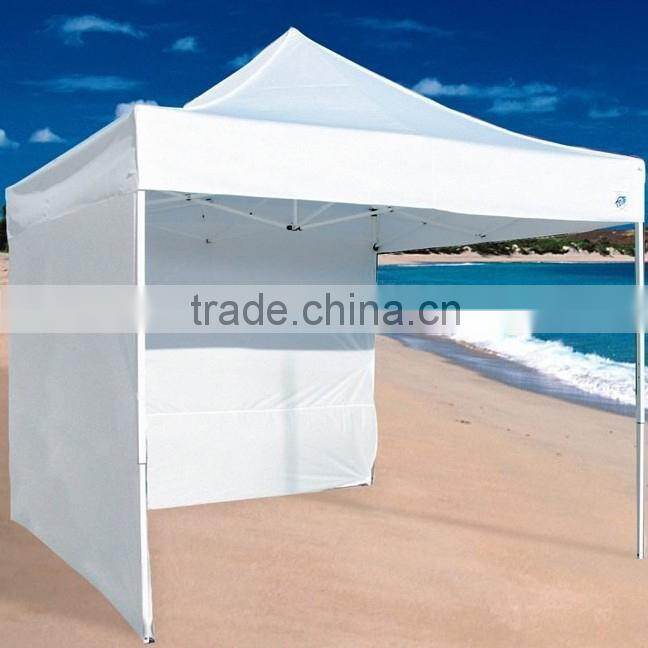 Steel Folding Marquee Trade Show Tent Frame 3x3m ( 10ft X 10ft),30mm, with white canopy & Valance(Unprinted), 2 full walls