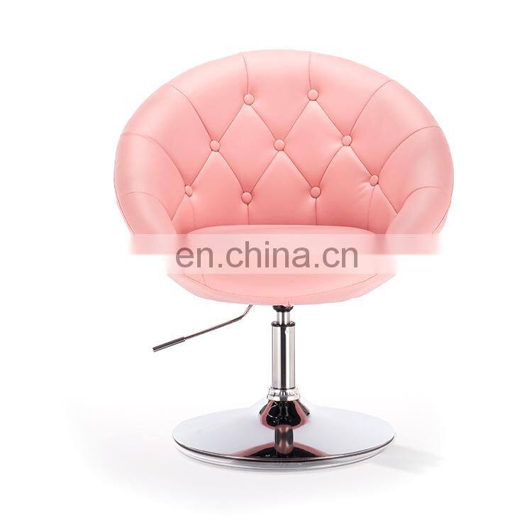 PU Leather Hotel High Back Chrome Legs Accent Chairs Lounge Chair