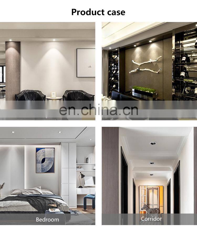 High Quality Aluminum Profile Ceiling Downlight Recessed Shopping Mall Hotel Project 7W Grille Lamp