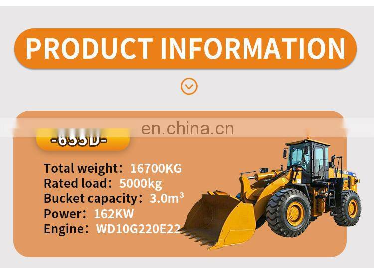 2022 950 655D China 5T Wheel loader front Loader with coal bucket