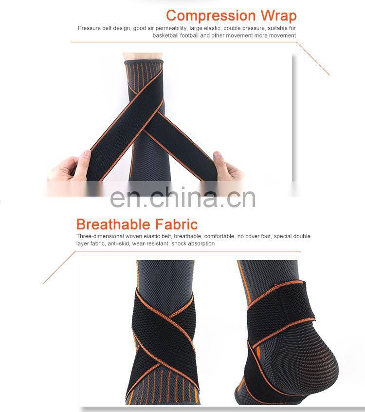 Customized Size Compression Elastic Adjustable Ankle Foot Support