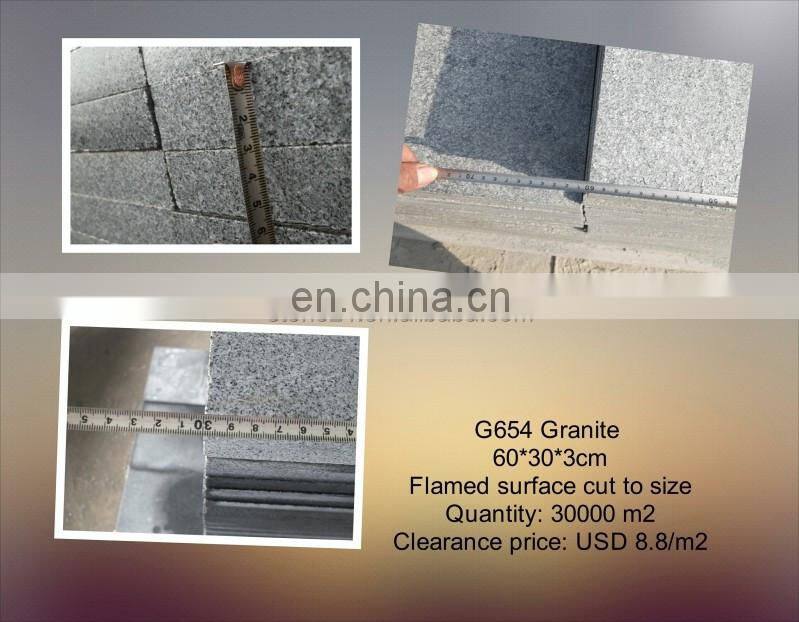 Cheap G654 black granite pavers patio granite paver stones for sale
