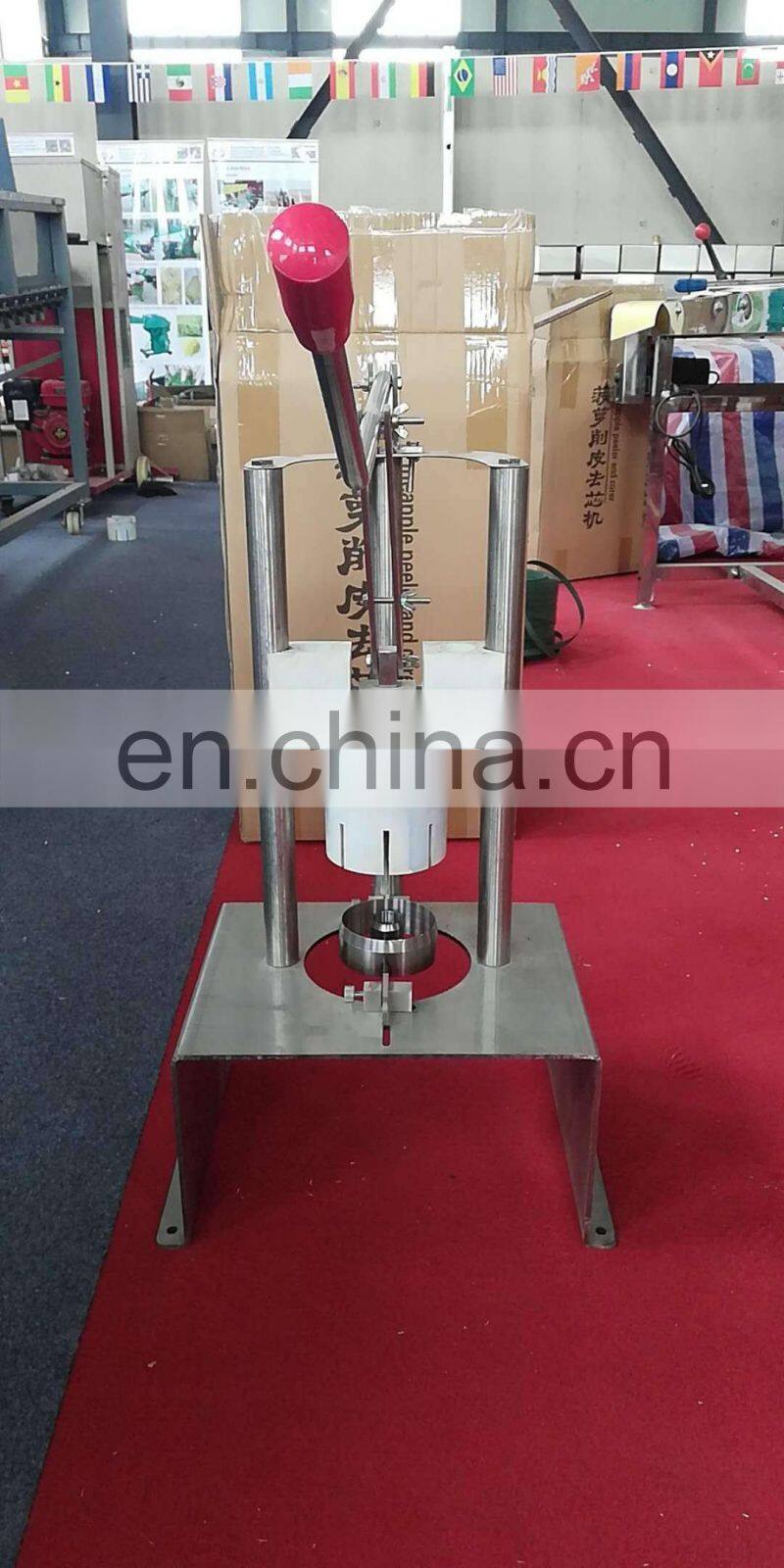 fresh manual pineapple peeling machine/ pineapple peeler with 304 stainless steel pineapple cutter/pineapple cutting machine