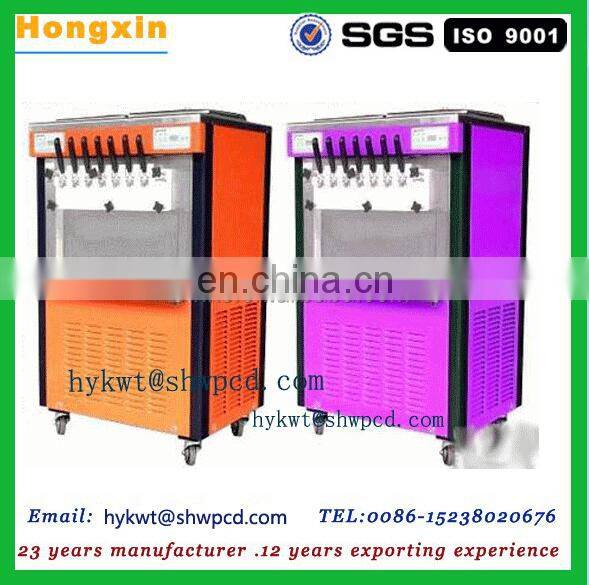 automatic ice cream cone machine soft serve ice cream cone making machine three flavors ice cream for sale