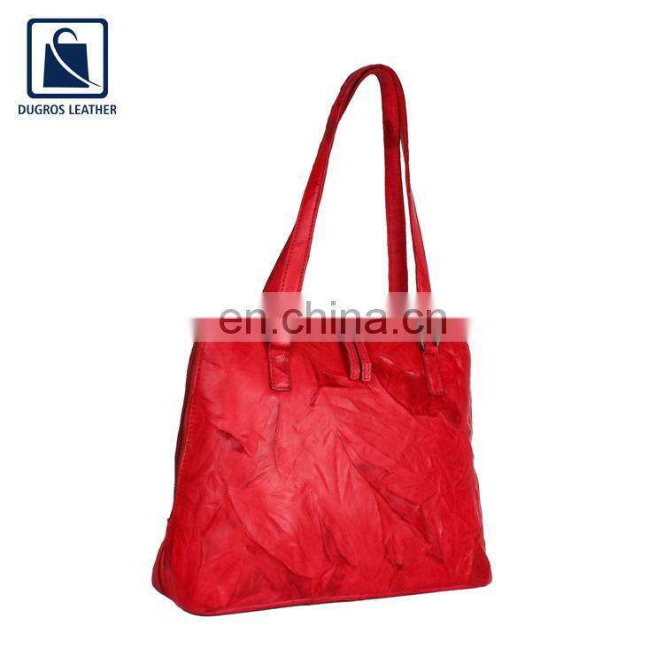 Stylish Look Elegant Design Hot Selling Luxury Fashionable Women Genuine Leather Handbag from Trusted Supplier